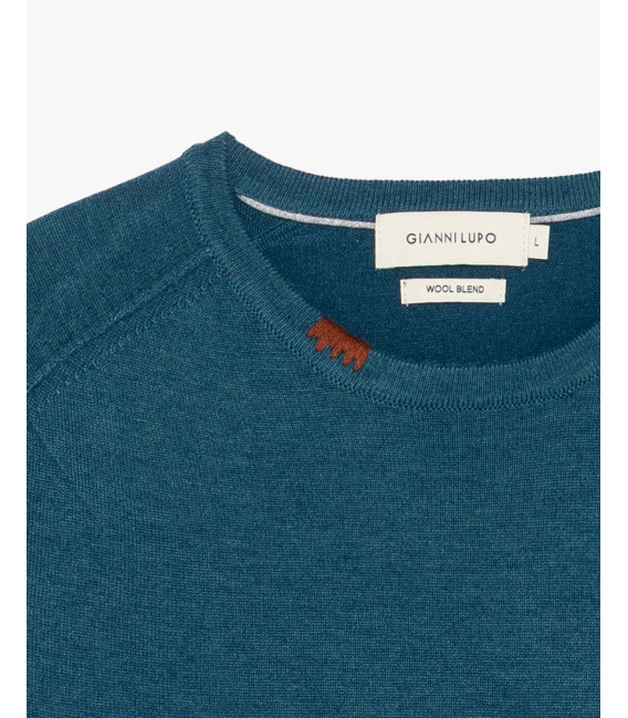 Maglione girocollo in misto lana
