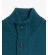 Knitted cardigan with funnel neck
