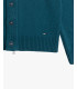 Knitted cardigan with funnel neck