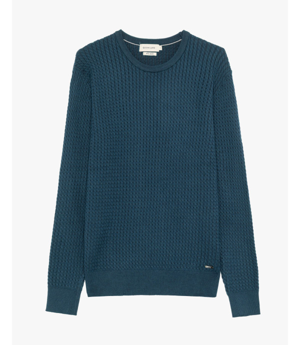 Maglia girocollo a trecce
