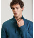 Sweater with quarter-zip neck