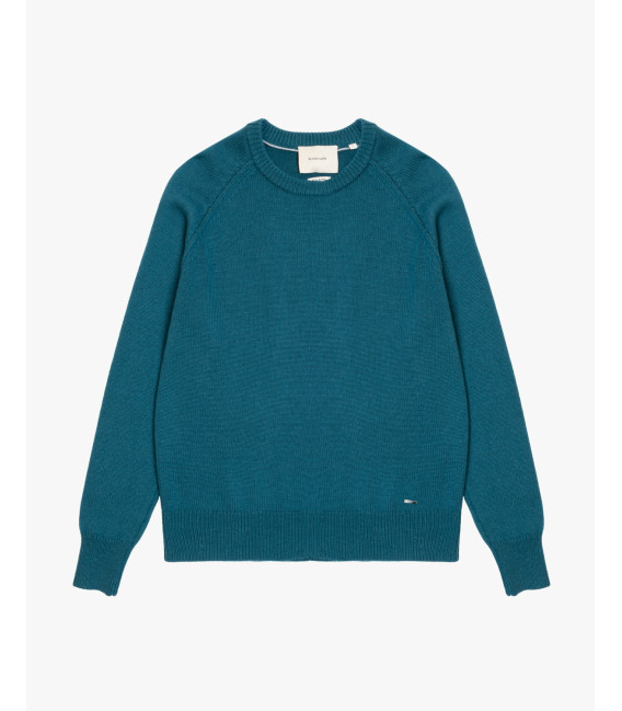 Maglia girocollo raglan boucle