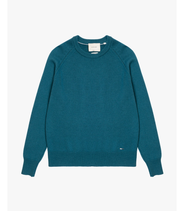 Maglia girocollo raglan boucle