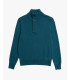 Sweater with quarter-zip neck