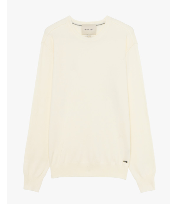 Maglione girocollo in misto lana