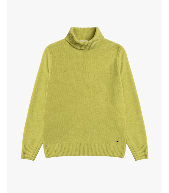 Chenille turtleneck sweater