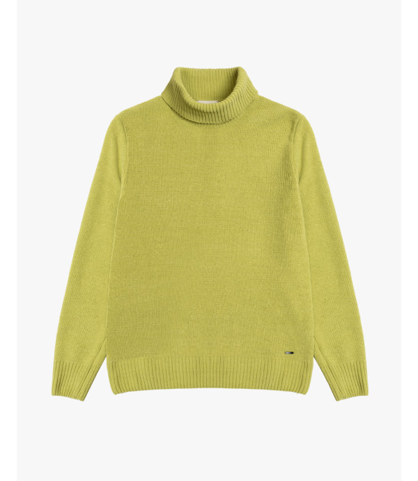Chenille turtleneck sweater