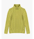 Chenille turtleneck sweater