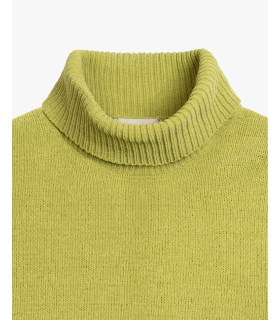 Chenille turtleneck sweater