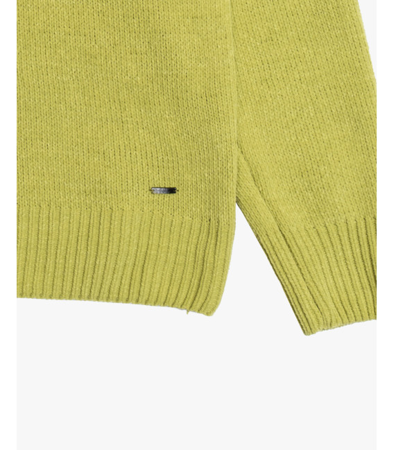 Chenille turtleneck sweater