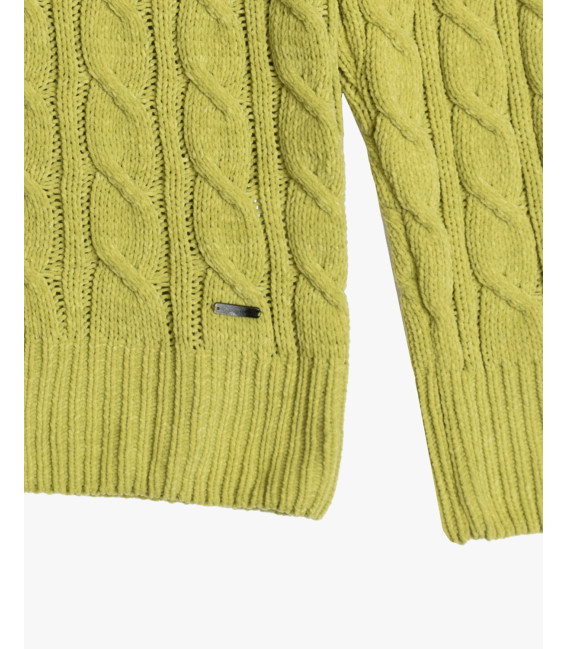 Chenille turtleneck sweater