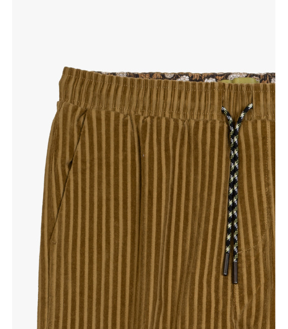 Corduroy drawstring trousers