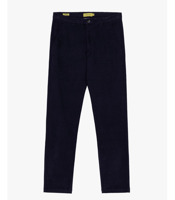 Slim fit chinos in woven textured fabric