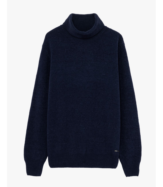 Chenille turtleneck sweater