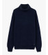 Chenille turtleneck sweater