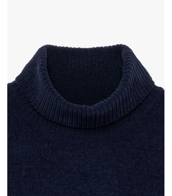 Chenille turtleneck sweater