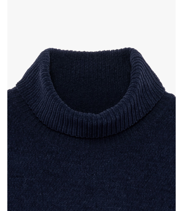 Chenille turtleneck sweater