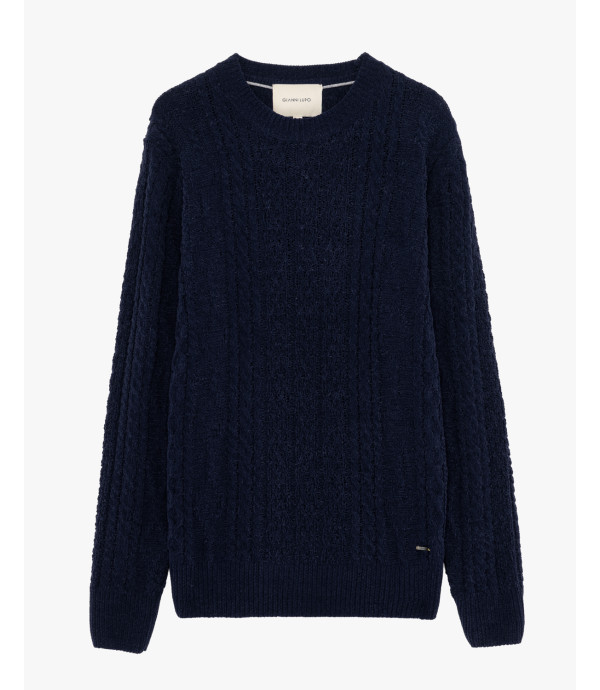 Maglione girocollo in ciniglia