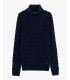 Chenille turtleneck sweater