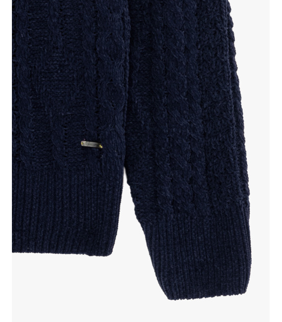Maglione girocollo in ciniglia