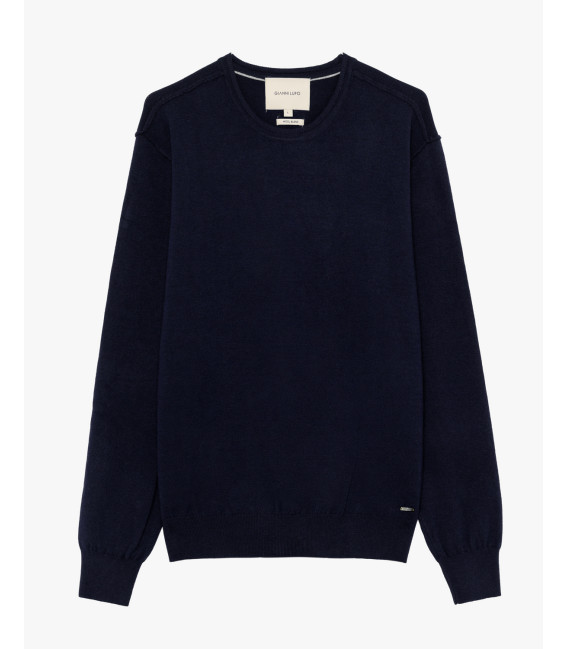 Maglione girocollo in misto lana