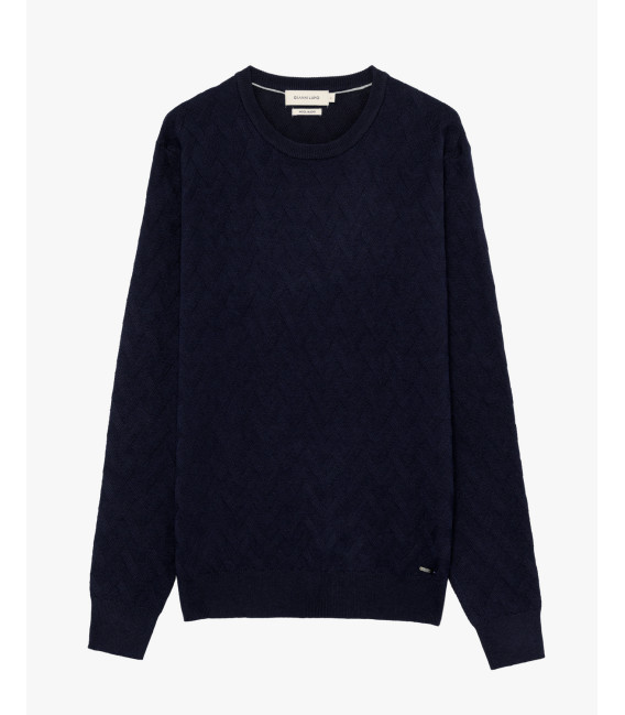 Maglione girocollo in misto lana