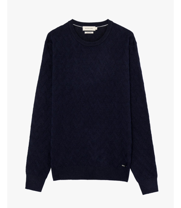 Maglione girocollo in misto lana