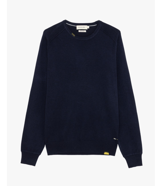 Maglione girocollo in misto lana