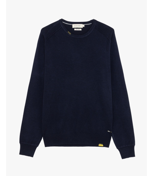 Maglione girocollo in misto lana