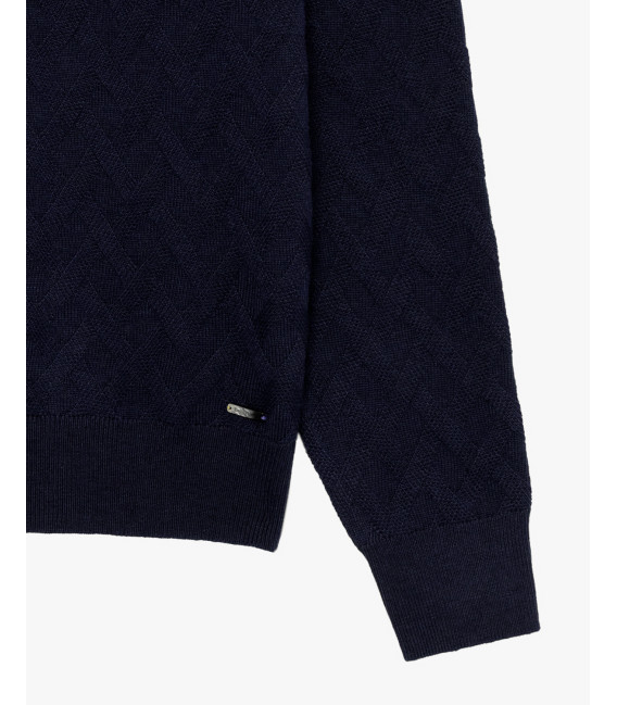 Maglione girocollo in misto lana