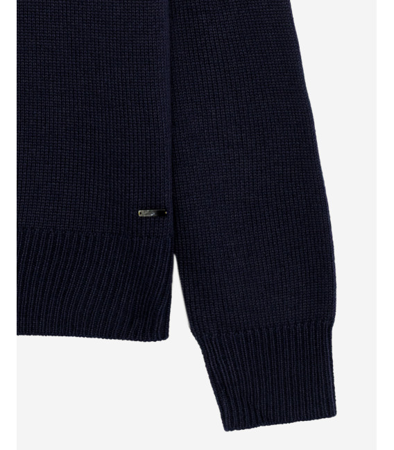 Maglia girocollo raglan boucle