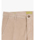 Cotton trousers with dotted effect