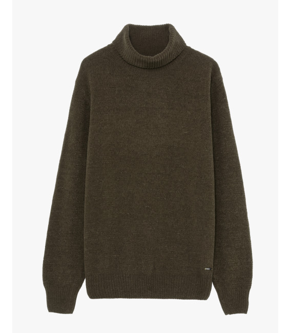 Chenille turtleneck sweater