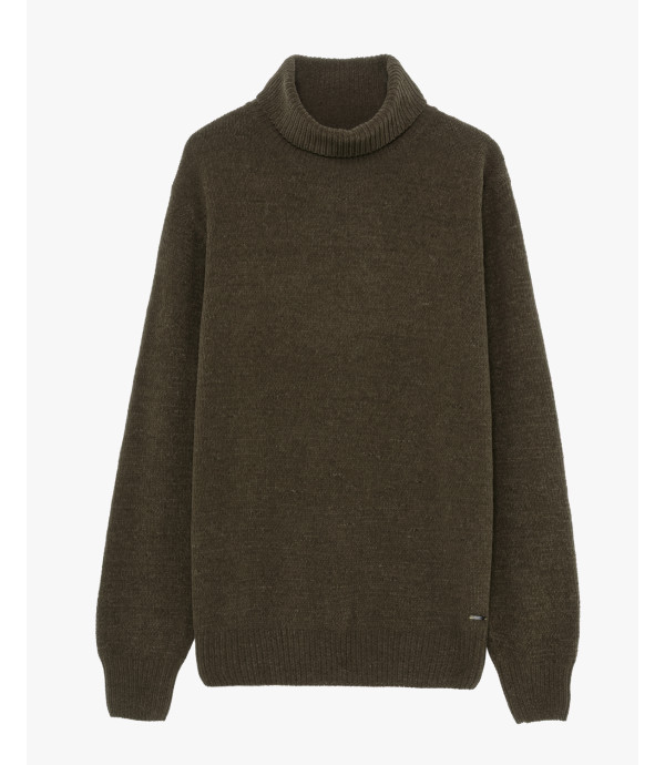 Chenille turtleneck sweater