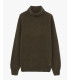 Chenille turtleneck sweater