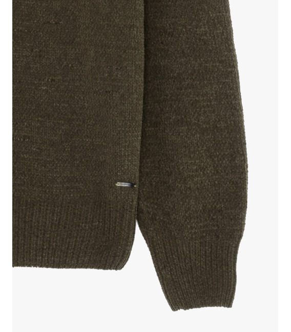 Chenille turtleneck sweater