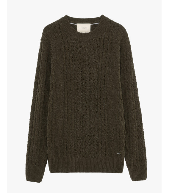 Maglione girocollo in ciniglia