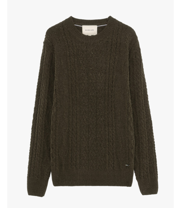 Maglione girocollo in ciniglia