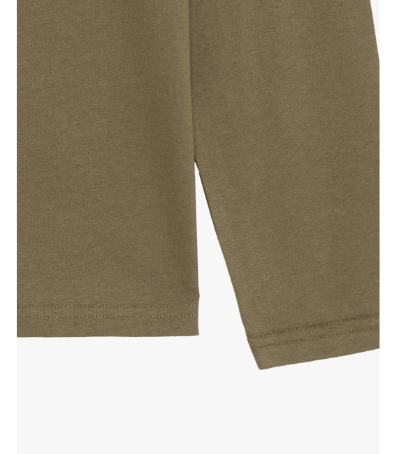 T-shirt maniche lunghe in cotone