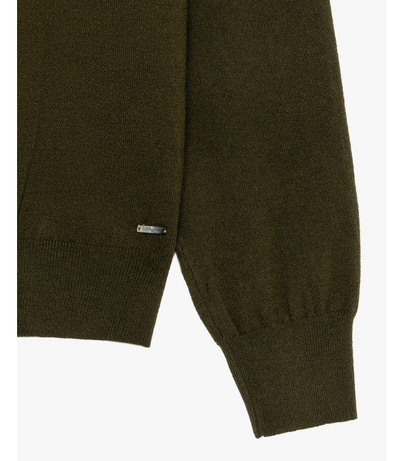 Maglione girocollo in misto lana