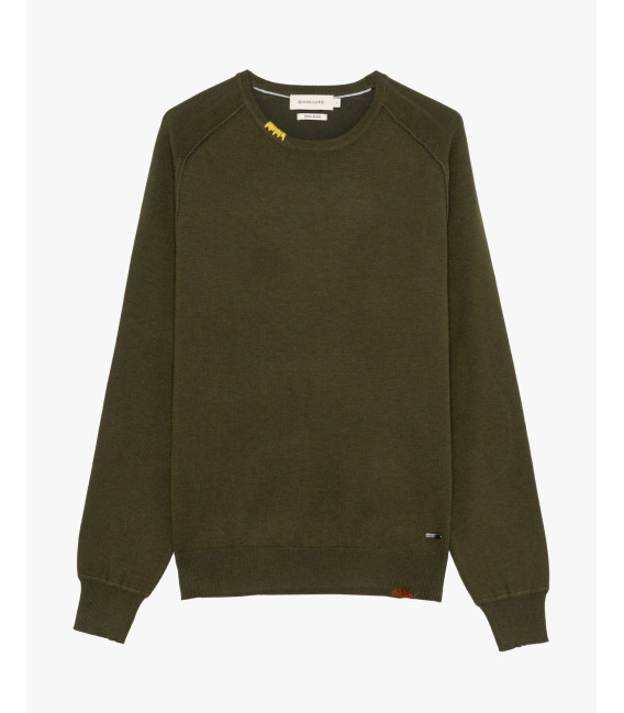 Maglione girocollo in misto lana
