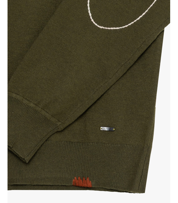 Maglione girocollo in misto lana