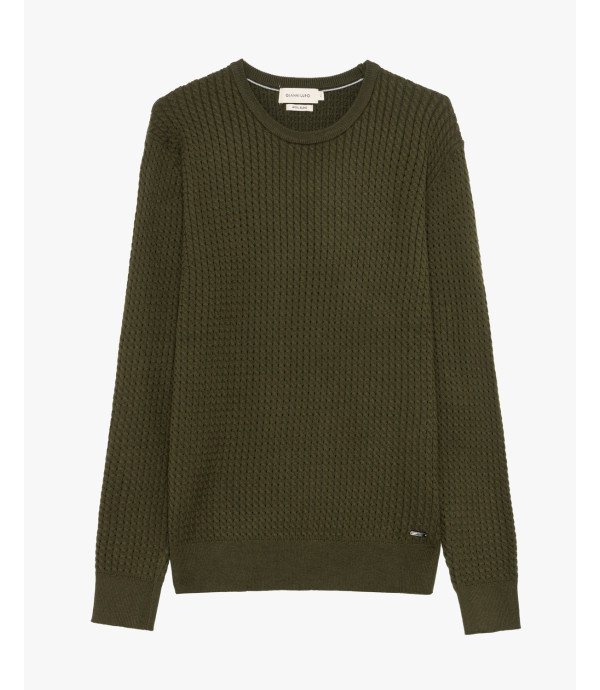Maglia girocollo a trecce