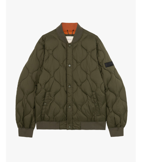 Quilted bomber jacket