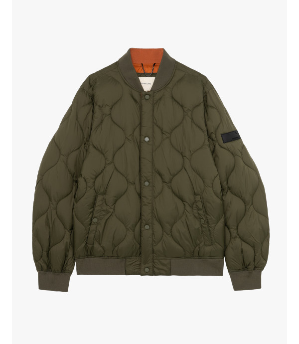 Quilted bomber jacket