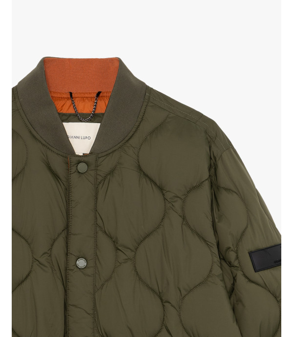 Quilted bomber jacket