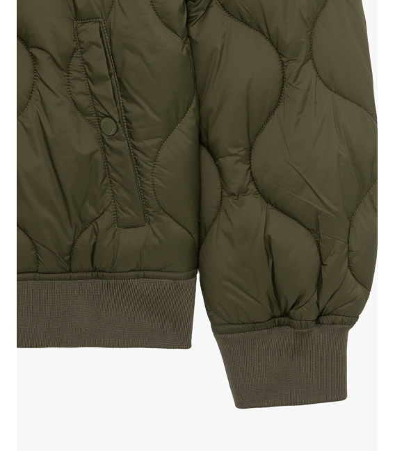 Quilted bomber jacket