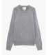 Maglia girocollo raglan a costa