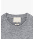 Maglia girocollo raglan a costa