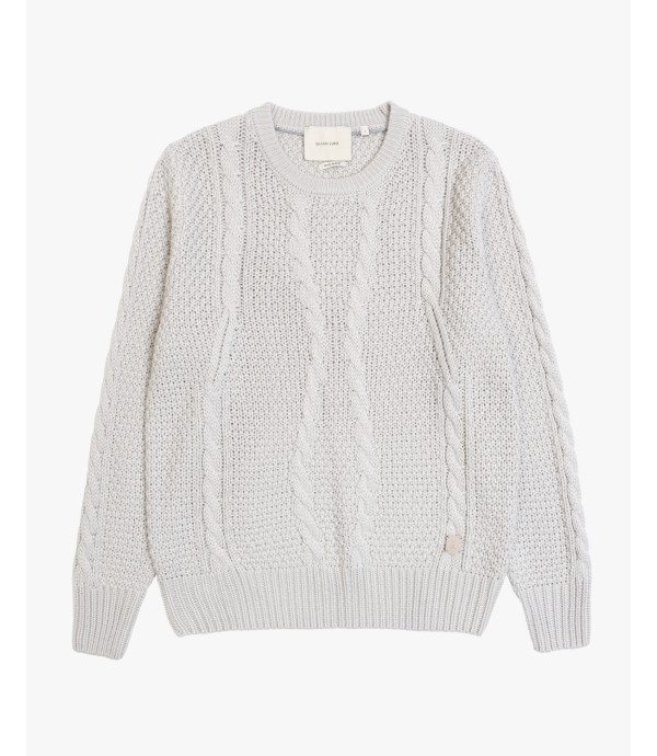 Maglione girocollo a trecce